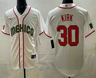 Men's Mexico #30 Alejandro Kirk White 2026 World Baseball Classic Cool Base Jersey,We sell and wholesale Men's Mexico #30 Alejandro Kirk White 2026 World Baseball Classic Cool Base Jersey on line form chian!