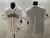 Men's Mexico Baseball Blank White 2026 World Baseball Classic Home Stadium Stitched Jersey,baseball caps,new era cap wholesale,wholesale hats