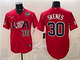 Men's USA Baseball #30 Paul Skenes Red 2026 World Baseball Classic United States 250th Anniversary Patch Stadium Stitched Jersey,baseball caps,new era cap wholesale,wholesale hats