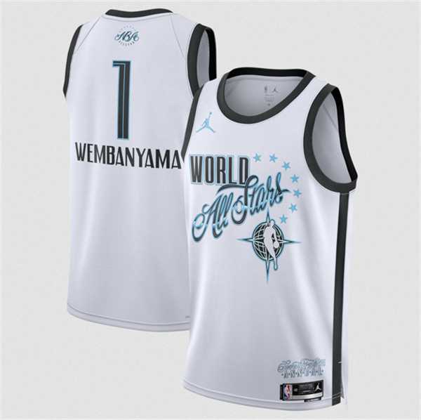 Men's 2026 All-Star #1 Victor Wembanyama White Stitched Basketball Printing Jersey,We sell and wholesale Men's 2026 All-Star #1 Victor Wembanyama White Stitched Basketball Printing Jersey on line form chian!
