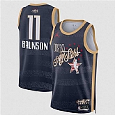 Men's 2026 All-Star #11 Jalen Brunson Navy Stitched Basketball Printing Jersey,baseball caps,new era cap wholesale,wholesale hats