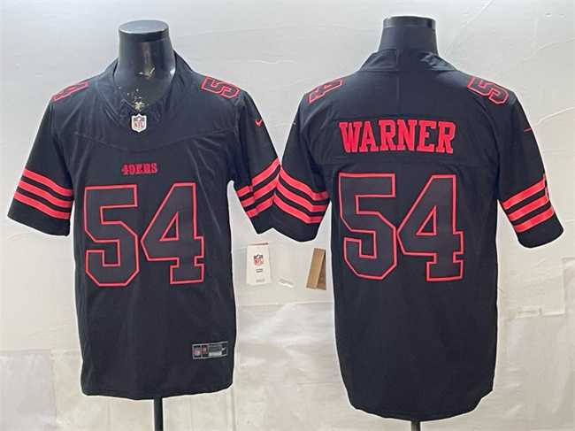 Men's San Francisco 49ers #54 Fred Warner Black F.U.S.E. 'Stranger Things Edition' Vapor Limited Stitched Jersey,We sell and wholesale Men's San Francisco 49ers #54 Fred Warner Black F.U.S.E. 'Stranger Things Edition' Vapor Limited Stitched Jersey on line form chian!