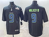 Men's Seattle Seahawks #9 Kenneth Walker III Black 2025 Super Bowl LX Patch Carbon Fashion Vapor Untouchable Limited Stitched Jersey,baseball caps,new era cap wholesale,wholesale hats