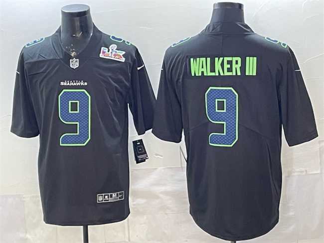 Men's Seattle Seahawks #9 Kenneth Walker III Black 2025 Super Bowl LX Patch Carbon Fashion Vapor Untouchable Limited Stitched Jersey,We sell and wholesale Men's Seattle Seahawks #9 Kenneth Walker III Black 2025 Super Bowl LX Patch Carbon Fashion Vapor Untouchable Limited Stitched Jersey on line form chian!