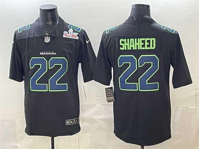 Men's Seattle Seahawks #22 Rashid Shaheed Black 2025 Super Bowl LX Patch Carbon Fashion Vapor Untouchable Limited Stitched Jersey,We sell and wholesale Men's Seattle Seahawks #22 Rashid Shaheed Black 2025 Super Bowl LX Patch Carbon Fashion Vapor Untouchable Limited Stitched Jersey on line form chian!