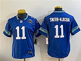 Youth Seattle Seahawks #11 Jaxon Smith-Njigba Royal 2025 F.U.S.E 50th Anniversary Patch Throwback Vapor Limited Stitched Jersey,baseball caps,new era cap wholesale,wholesale hats