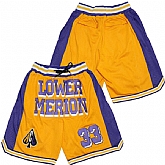 kobe Yellow #33 purple shorts,baseball caps,new era cap wholesale,wholesale hats