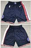 Brooklyn Nets Navy 75th Anniversary City Edition Shorts (Run Small),baseball caps,new era cap wholesale,wholesale hats