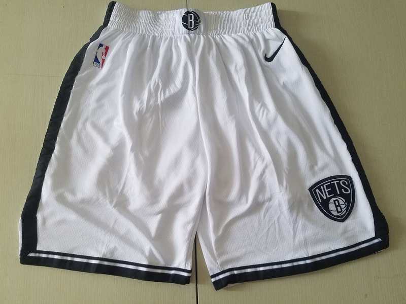 Brooklyn Nets White Nike Swingman Shorts (Run Small),We sell and wholesale Brooklyn Nets White Nike Swingman Shorts (Run Small) on line form chian!