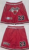 Chicago Bulls #23 Michael Jordan Red Shorts (Run Small),baseball caps,new era cap wholesale,wholesale hats