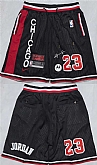 Chicago Bulls #23 Michael Jordan Black 2025 Shorts (Run Small),baseball caps,new era cap wholesale,wholesale hats