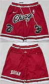 Chicago Bulls Red Stitched Shorts (Run Small),baseball caps,new era cap wholesale,wholesale hats