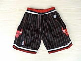 Chicago Bulls Black Throwback Shorts (Run Small),baseball caps,new era cap wholesale,wholesale hats