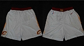 Cleveland Cavaliers White Nike 2017-18 Autentic Shorts (Run Small),baseball caps,new era cap wholesale,wholesale hats