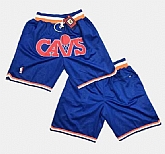 Cleveland Cavaliers Blue Shorts (Run Small),baseball caps,new era cap wholesale,wholesale hats