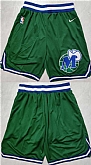 Dallas Mavericks Green Shorts (Run Small),baseball caps,new era cap wholesale,wholesale hats