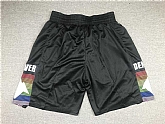 Denver Nuggets Teams Black City Edition Swingman Shorts (Run Small),baseball caps,new era cap wholesale,wholesale hats