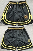 Golden State Warriors Black City Edition Shorts (Run Small),baseball caps,new era cap wholesale,wholesale hats