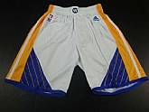 Golden State Warriors White Swingman Shorts (Run Small),baseball caps,new era cap wholesale,wholesale hats