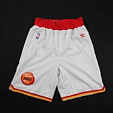 Houston Rockets White Hardwood Classics Shorts (Run Small),baseball caps,new era cap wholesale,wholesale hats