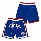 Los Angeles Clippers Blue Just Don Shorts (Run Small),baseball caps,new era cap wholesale,wholesale hats