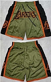 Los Angeles Lakers Green Black Shorts (Run Small),baseball caps,new era cap wholesale,wholesale hats