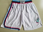Miami Heat White City Edition Nike Swingman Shorts (Run Small),baseball caps,new era cap wholesale,wholesale hats