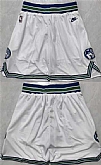 Minnesota Timberwolves White 2025 Shorts (Run Small),baseball caps,new era cap wholesale,wholesale hats