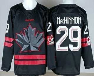 Youth Canada #29 Nathan MacKinnon Black 2026 Olympics Authentic Jersey,We sell and wholesale Youth Canada #29 Nathan MacKinnon Black 2026 Olympics Authentic Jersey on line form chian!