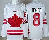 Youth Canada #8 Cale Makar White 2026 Olympics Authentic Jersey,baseball caps,new era cap wholesale,wholesale hats
