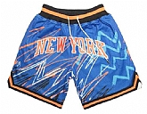 New York Knicks Blue With Pocket Swingman Shorts (Run Small),baseball caps,new era cap wholesale,wholesale hats