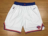 New York Knicks White Nike Authentic Shorts (Run Small),baseball caps,new era cap wholesale,wholesale hats