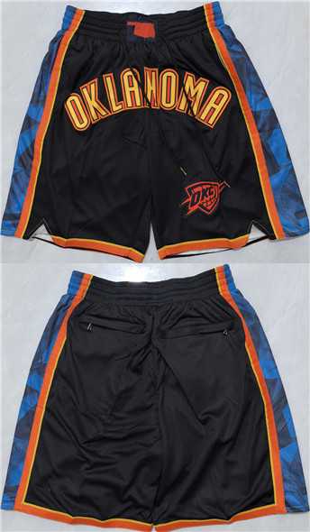 Oklahoma City Thunder Black Shorts (Run Small),We sell and wholesale Oklahoma City Thunder Black Shorts (Run Small) on line form chian!
