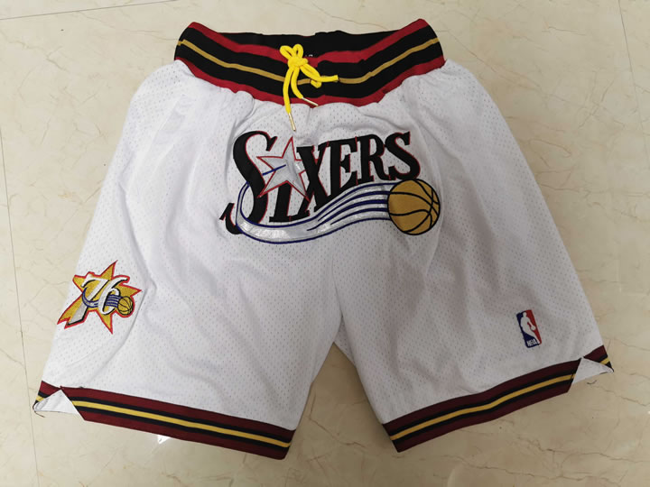 Philadelphia 76ers White Just Don Throwback Mesh Shorts (Run Small),We sell and wholesale Philadelphia 76ers White Just Don Throwback Mesh Shorts (Run Small) on line form chian!