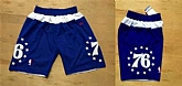 Philadelphia 76ers Dark Blue NBA Shorts (Run Small),baseball caps,new era cap wholesale,wholesale hats