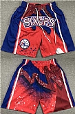 Philadelphia 76ers Red Blue Shorts (Run Small),baseball caps,new era cap wholesale,wholesale hats