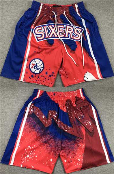 Philadelphia 76ers Red Blue Shorts (Run Small),We sell and wholesale Philadelphia 76ers Red Blue Shorts (Run Small) on line form chian!