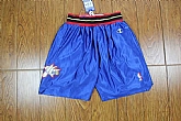 Philadelphia 76ers Blue Shorts (Run Small),baseball caps,new era cap wholesale,wholesale hats