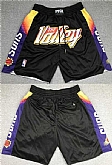 Phoenix Suns Black Stitched Shorts (Run Small),baseball caps,new era cap wholesale,wholesale hats