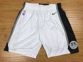 San Antonio Spurs White Nike Authentic Shorts (Run Small),baseball caps,new era cap wholesale,wholesale hats