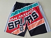 San Antonio Spurs Yellow Black Big Face With Pocket Swingman Shorts (Run Small),baseball caps,new era cap wholesale,wholesale hats