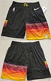 Utah Jazz Black 75th Anniversary Shorts (Run Small),baseball caps,new era cap wholesale,wholesale hats