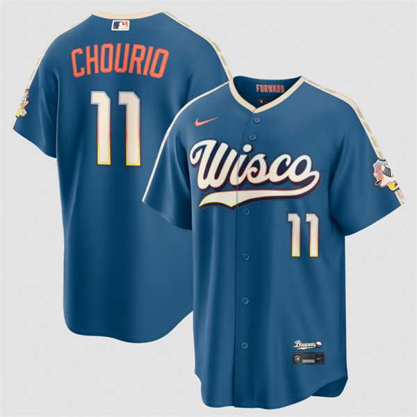 Men's Milwaukee Brewers #11 Jackson Chourio Mineral Blue 2026 City Connect Stadium Stitched Stitched Jersey Dzhi,We sell and wholesale Men's Milwaukee Brewers #11 Jackson Chourio Mineral Blue 2026 City Connect Stadium Stitched Stitched Jersey Dzhi on line form chian!