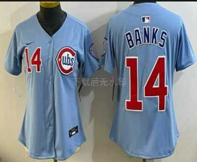 Women's Chicago Cubs #14 Ernie Banks Baby Blue Limited Jersey,We sell and wholesale Women's Chicago Cubs #14 Ernie Banks Baby Blue Limited Jersey on line form chian!