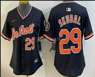 Women's Detroit Tigers #29 Tarik Skubal Black Stadium Jersey,We sell and wholesale Women's Detroit Tigers #29 Tarik Skubal Black Stadium Jersey on line form chian!
