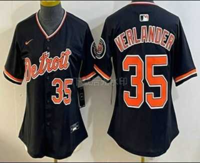 Women's Detroit Tigers #35 Justin Verlander Black Stadium Jersey,We sell and wholesale Women's Detroit Tigers #35 Justin Verlander Black Stadium Jersey on line form chian!