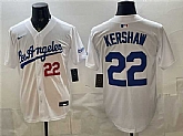 Men's Los Angeles Dodgers #22 Clayton Kershaw White Alternate Stadium Stitched Jersey,baseball caps,new era cap wholesale,wholesale hats