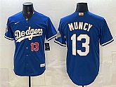 Men's Los Angeles Dodgers #13 Max Muncy Royal 2026 Alternate Gold Collection Stadium Stitched Jersey,baseball caps,new era cap wholesale,wholesale hats