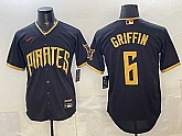 Men's Pittsburgh Pirates #6 Konnor Griffin Black 2026 City Connect Stadium Stitched Jersey,baseball caps,new era cap wholesale,wholesale hats