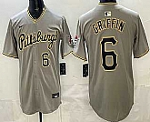 Men's Pittsburgh Pirates #6 Konnor Griffin Grey Limited Jersey,baseball caps,new era cap wholesale,wholesale hats